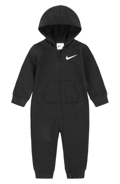 Nike Essentials Hooded Coverall Baby Coverall In Black