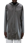 Rains A-line W Jacket In Metallic Grey