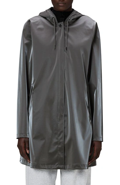 Rains A-line W Jacket In Metallic