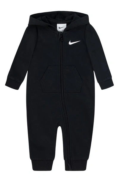 Nike Essentials Hooded Coverall Baby Coverall In Black