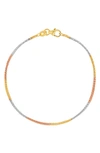 BONY LEVY BLG 14K GOLD MULTICOLOR CHAIN BRACELET