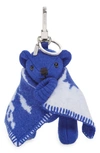 Burberry Thomas Bear Wool-blend Keyring In Knight