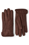 Hestra Andrew Leather Gloves In Chocolate