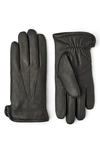 Hestra Andrew Leather Gloves In Black