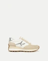 Veronica Beard Women's Valentina Almond Toe Contrast Platform Sneakers In Silver Multi