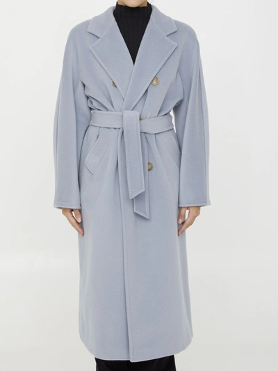 Max Mara Madame Coat In Blue