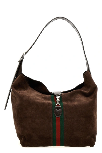 Gucci Jackie 1961 Medium Shoulder Bag In Brown