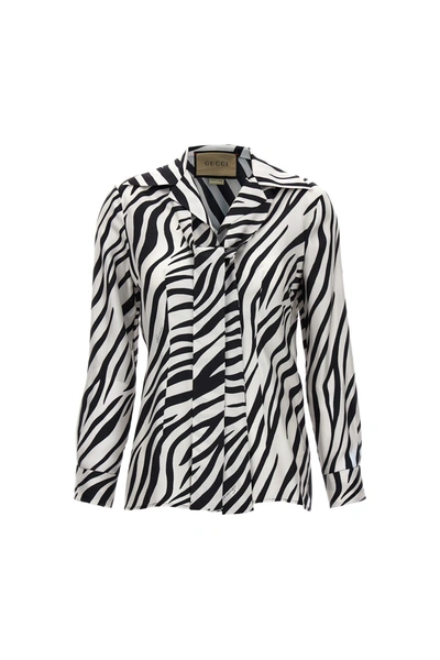 Gucci Women 'zebra' Shirt In Multicolor