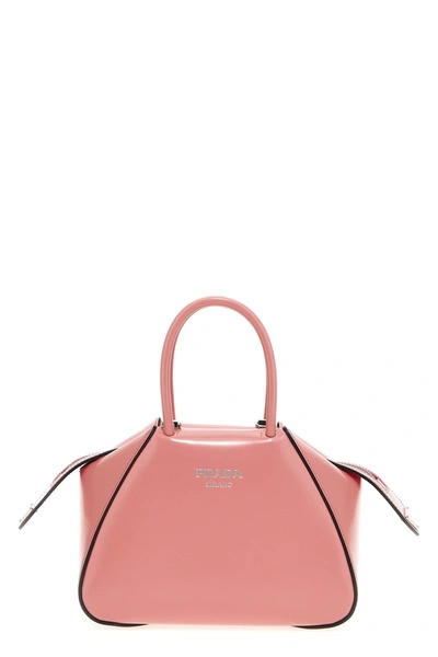 Prada Small Leather Handbag In Pink
