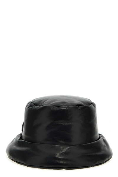 Prada Women Nappa Bucket Hat In Black