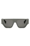 Fendi Women's O'lock Acetate Geometric Sunglasses In Grey Smoke