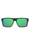 COSTA DEL MAR PARGO 60MM MIRRORED POLARIZED SQUARE SUNGLASSES