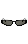 Celine Triomphe Cl 40269 U 01a Cat Eye Sunglasses In Black