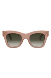 Celine Glittery Bold Acetate Cat-eye Sunglasses In Pink Smoke