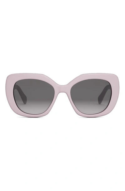 Celine Women's 55mm Butterfly Round Sunglasses In Pink