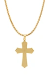 HMY JEWELRY OUR FATHER CROSS PENDANT NECKLACE