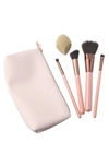 Luxie Getaway Travel 6-piece Brush Set In Pink