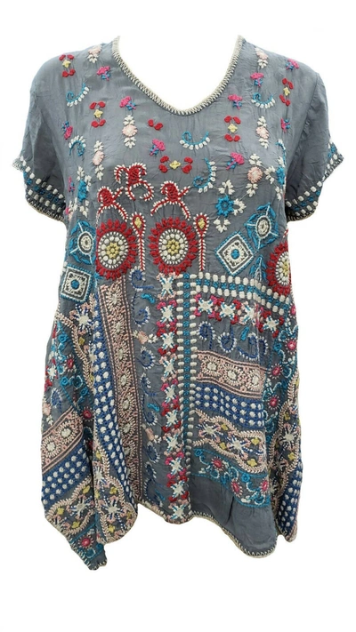 Johnny Was Women's Madhuri Tunic In Cloudburst In Multi