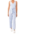Gretchen Scott Wrap Jumpsuit - Wash & Wear Stripe In Periwinkle In Blue