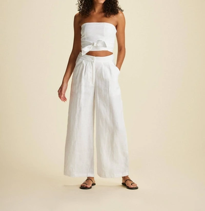 Faithfull The Brand Hulala Bodice Top In White