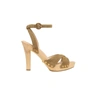Veronica Beard Lamont Platform Ankle Strap Sandal In Green