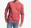 SOUTHERN TIDE MEN'S LOCKLEY HEATHER INTERLOCK CREW SWEATER IN HEATHER TUSCANY RED