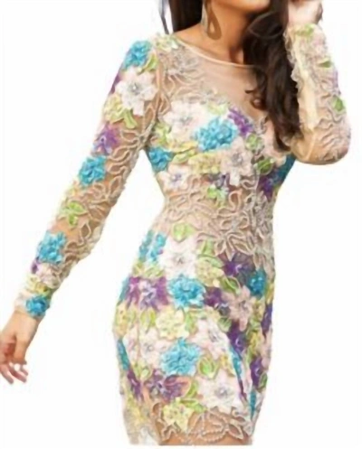 Jovani Sequin Mini Dress In Multi