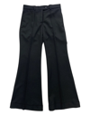 Acne Studios Womens Black Pinna Flared Mid-rise Woven Trousers In Black