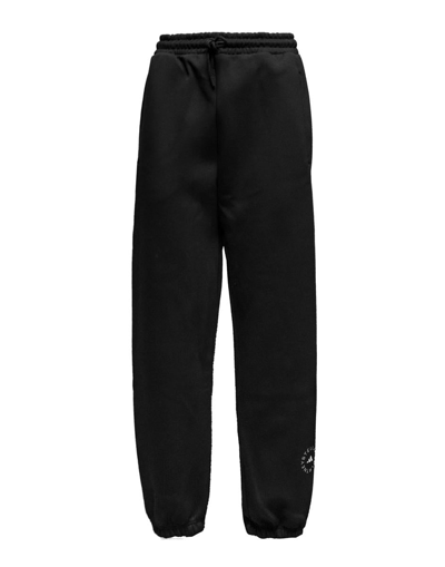 Adidas By Stella Mccartney Logo Printed Drawstring Track Pants In Black