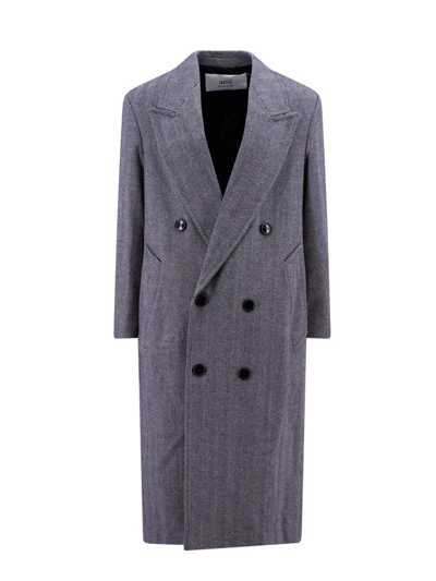 Ami Alexandre Mattiussi Coat In Grey