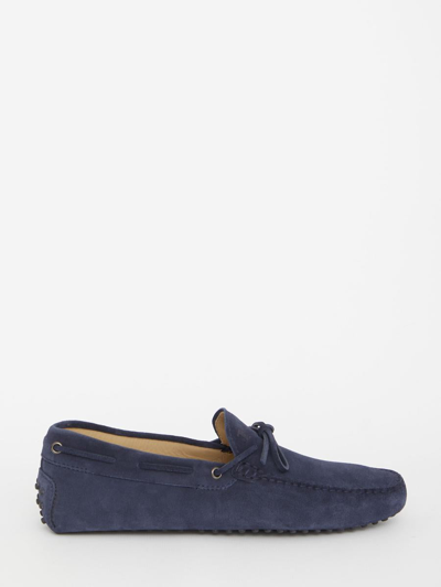 TOD'S BLUE GOMMINO LOAFERS