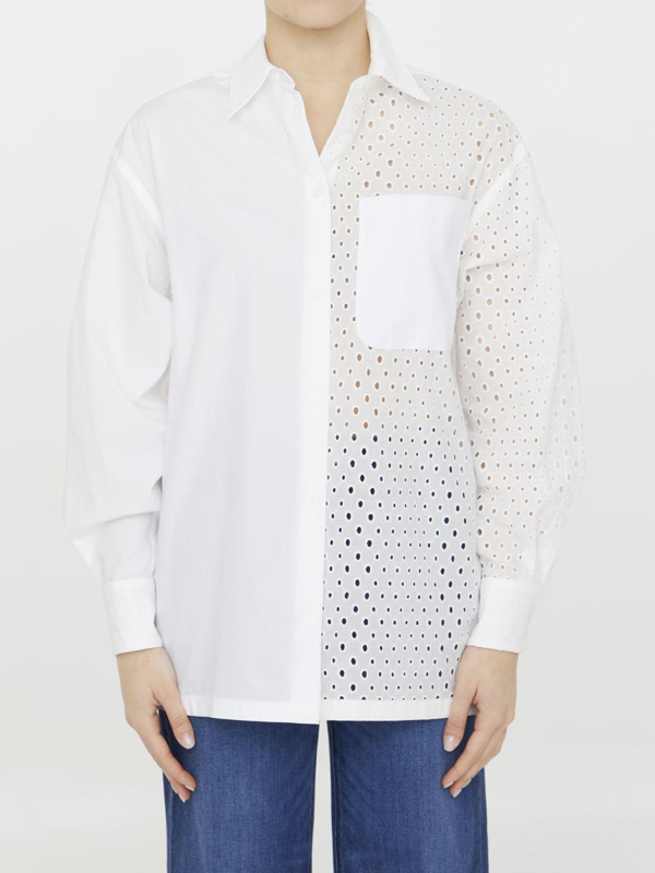 Kenzo broderie anglaise shirt - White