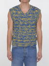 Andersson Bell Cable-knit Vest In Blue
