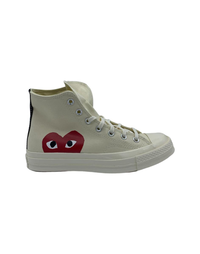 Comme Des Garçons Play Snakers Shoes In Beige