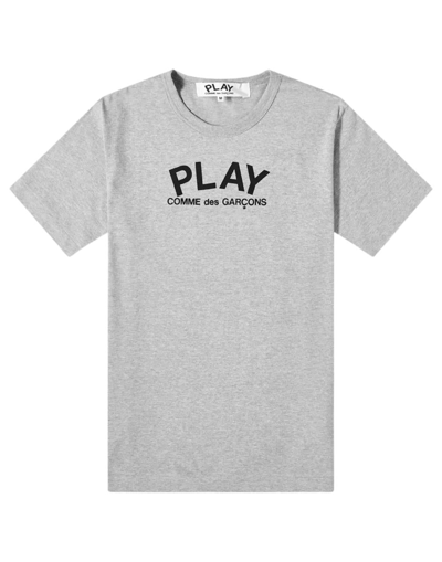 Comme Des Garçons Play T.shirt In Gray