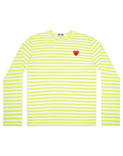 Comme Des Garçons Play T.shirt In Green