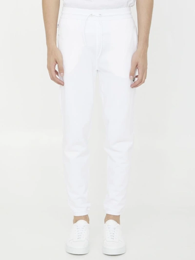 Moncler Genius Cotton Track Pants In Bianco