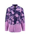 Darkpark Printed Button-down Shirt In Purple