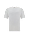 Ferragamo Back Stripe Short-sleeved T-shirt In White/red