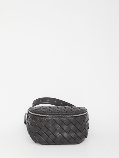 Bottega Veneta Intrecciato Leather Belt Bag In Black