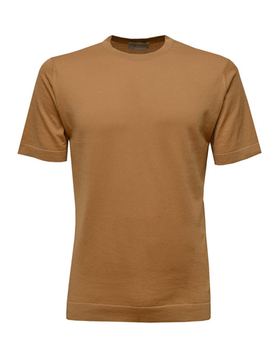 John Smedley T.shirt In Camel