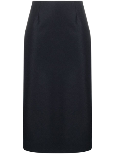 Maison Margiela Straight Skirt Clothing In Blue