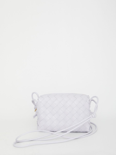Bottega Veneta Mini Loop Camera Bag In Lilac
