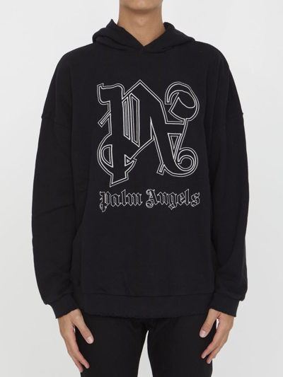 PALM ANGELS MONOGRAM HOODIE