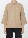 Max Mara Okra Jumper In Beige