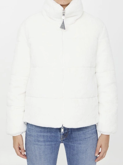 Moncler Pluvier Reversible Down Jacket In White