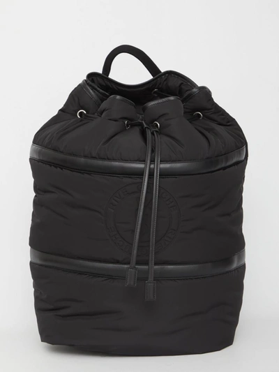 Saint Laurent Rive Gauche Sling Tech & Leather Bag In Black