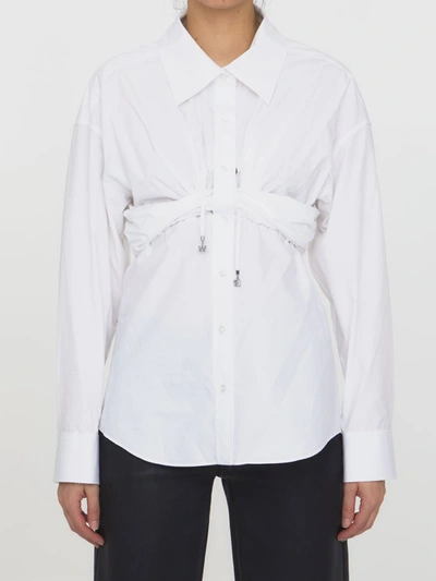 ALEXANDER WANG RUCHED WHITE SHIRT