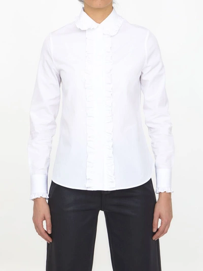 Saint Laurent Cotton Shirt In White