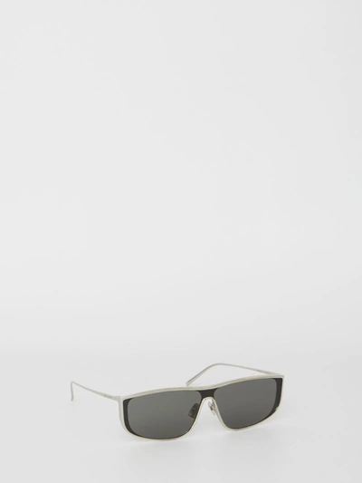 Saint Laurent Sl 605 Luna Sunglasses In Silver